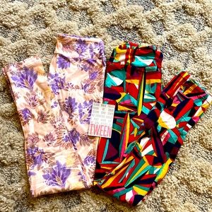 LuLaRoe NWT leggings 2 Pairs per bag! Tween size:kids size 8-14 and adults 0-00